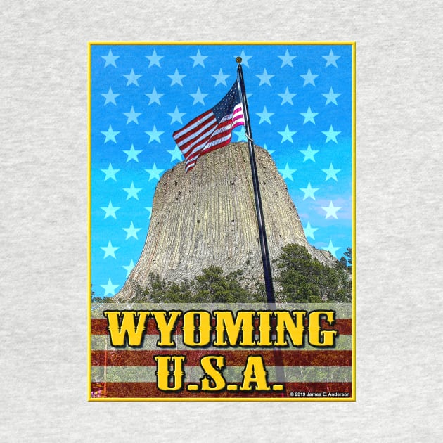 Wyoming USA by JEAndersonArt